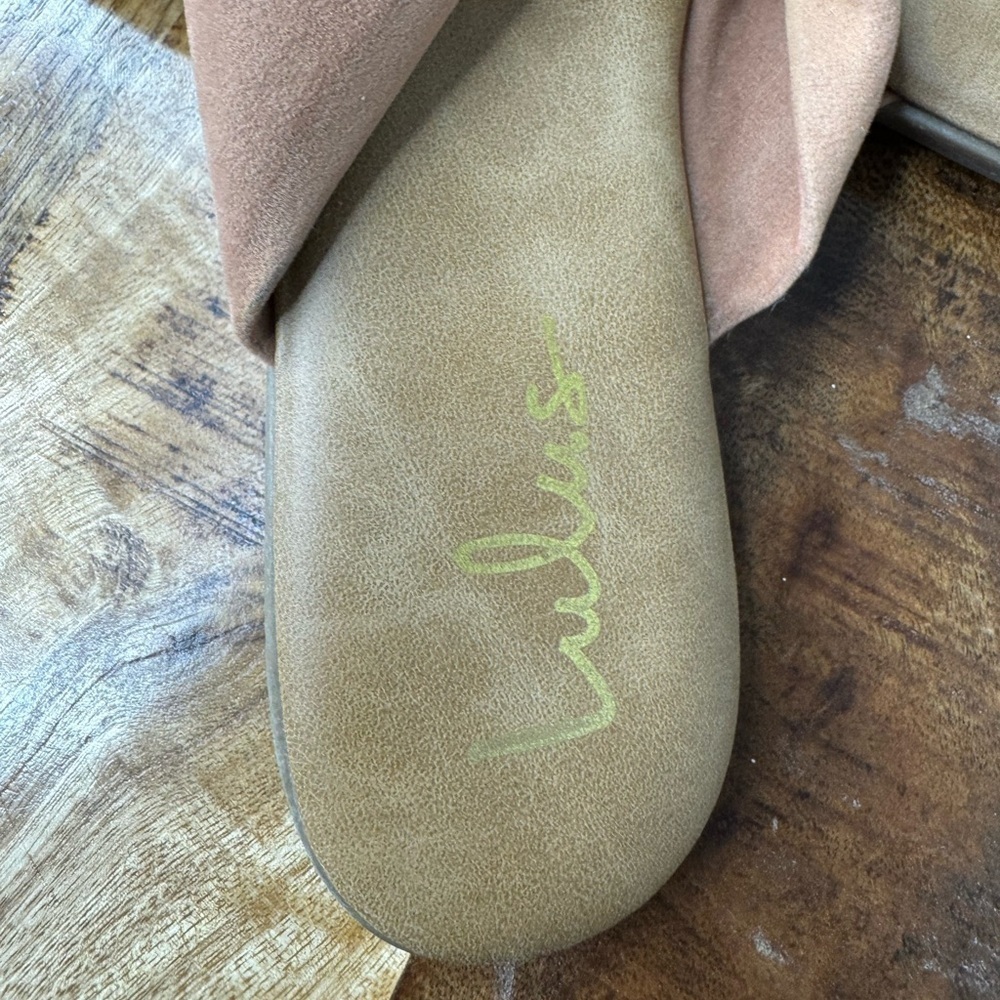 Lulus Suede Knotted Sandal Slip on Size 9 - Picture 5 of 5